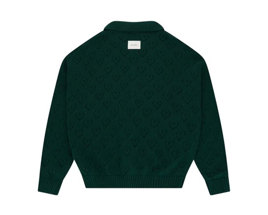 Arbor Antwerp Heart Zip Knit Green KN-HRTZIP-GRN