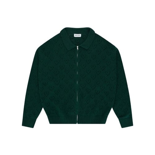 Heart Zip Knit Green KN-HRTZIP-GRN