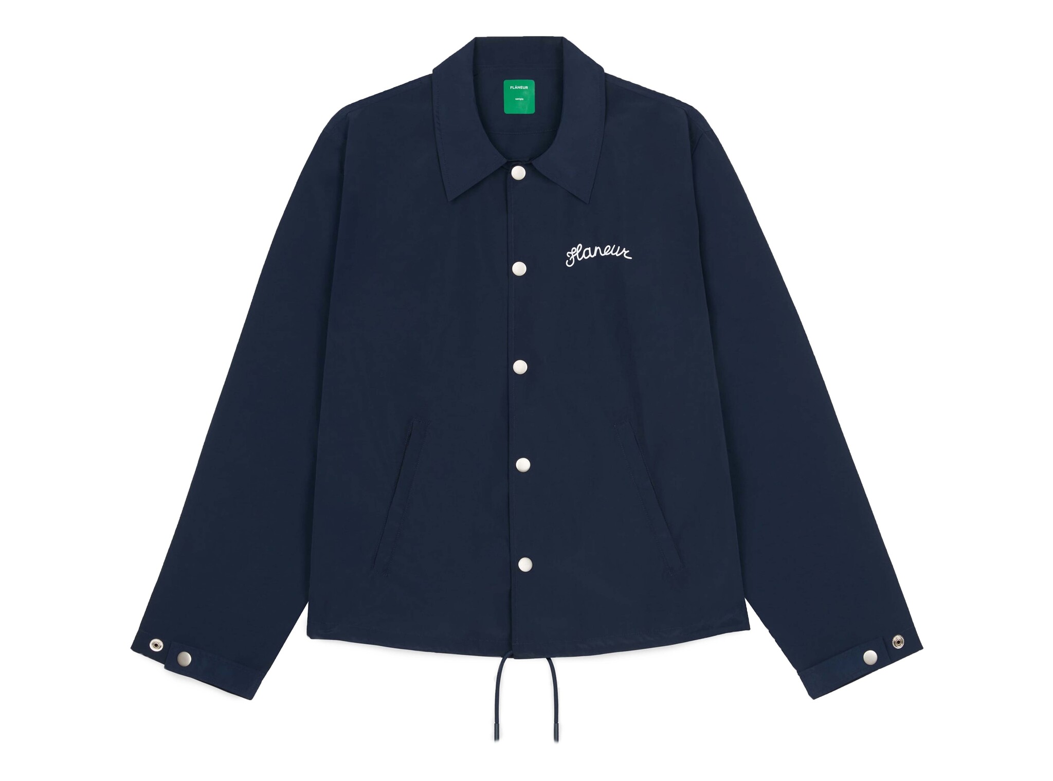 Signature Coach Jacket Navy FOUT075 Flaneur Signature Coach Jacket Navy FOUT075