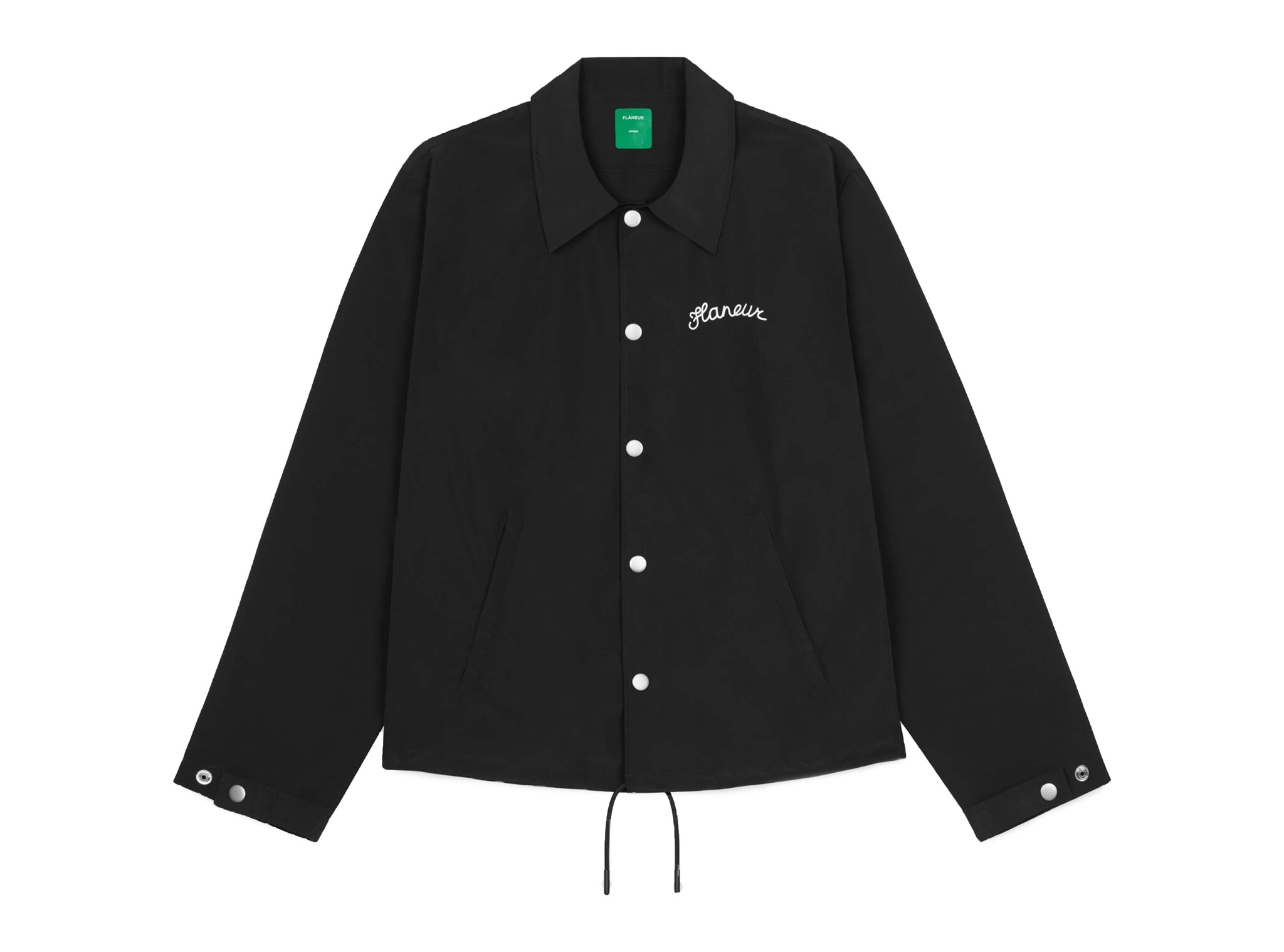 Signature Coach Jacket Black FOUT075 Flaneur Signature Coach Jacket Black FOUT075