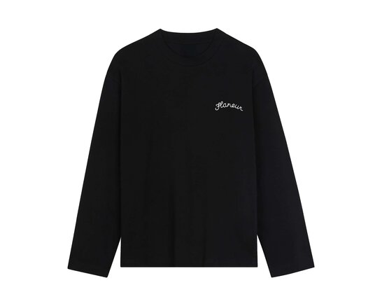 Flaneur Signature Longsleeve Black FTSH307