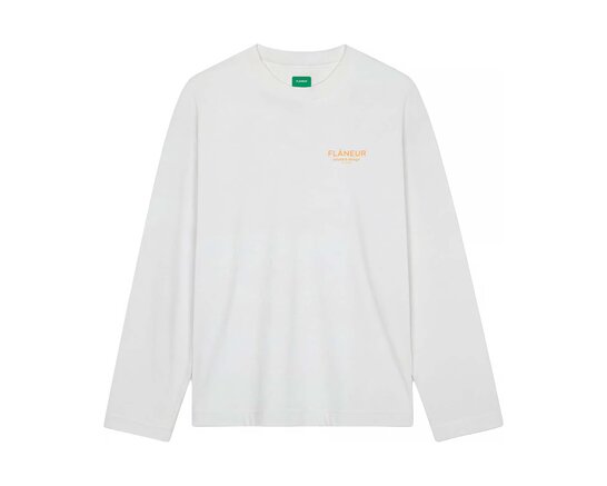 Sound & Design Longsleeve White Orange FTSH004 Flaneur Sound & Design Longsleeve White Orange FTSH004