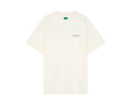 Sound & Design Studio Member T Shirt Washed White FTSH141 Flaneur Sound & Design Studio Member T Shirt Washed White FTSH141
