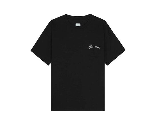 Signature T Shirt Black FTSH199 Flaneur Signature T Shirt Black FTSH199