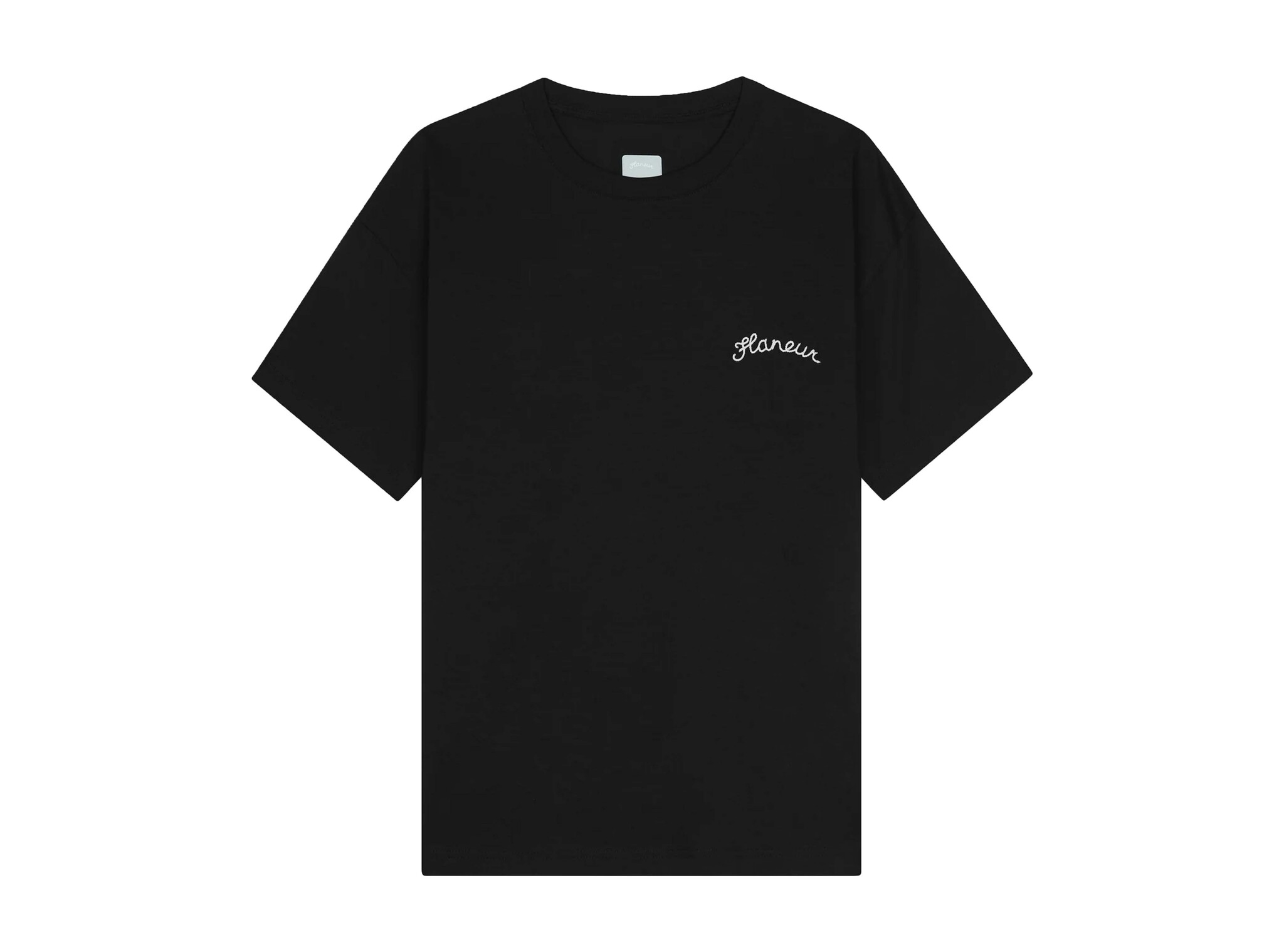 Signature T Shirt Black FTSH199 Flaneur Signature T Shirt Black FTSH199
