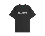 Printed Logo T Shirt Black FTSH186 Flaneur Printed Logo T Shirt Black FTSH186
