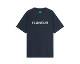 Printed Logo T Shirt Navy FTSH186 Flaneur Printed Logo T Shirt Navy FTSH186