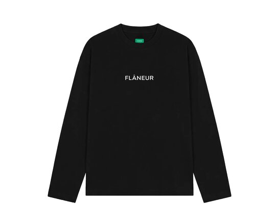 Box Logo Longsleeve Black FTSH213 Flaneur Box Logo Longsleeve Black FTSH213
