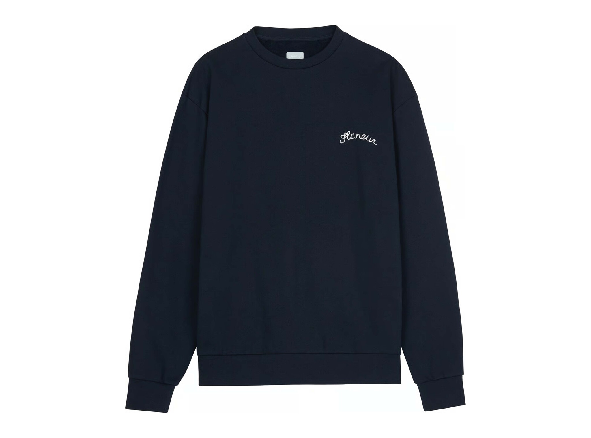 Signature Sweater Navy FSWE203 Flaneur Signature Sweater Navy FSWE203