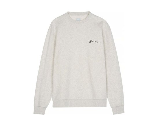 Flaneur Signature Sweater Heather Grey FSWE203