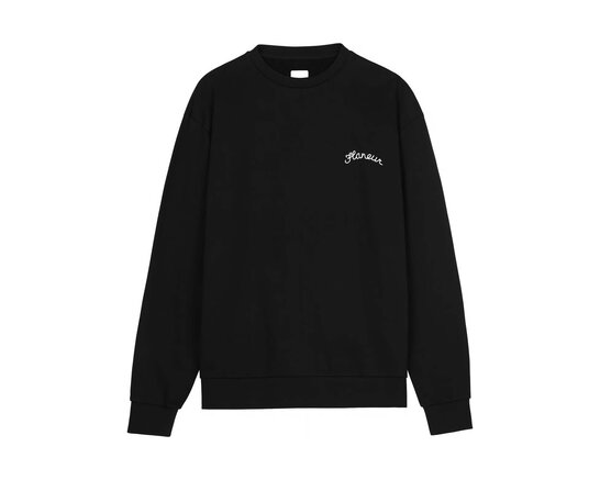 Signature Sweater Black FSWE203 Flaneur Signature Sweater Black FSWE203