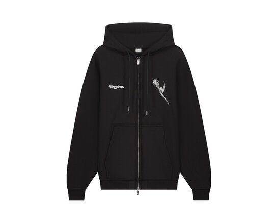 Zip Hoodie Chrome Trophy Black 422633501389 Filling Pieces Clothing Zip Hoodie Chrome Trophy Black 422633501389