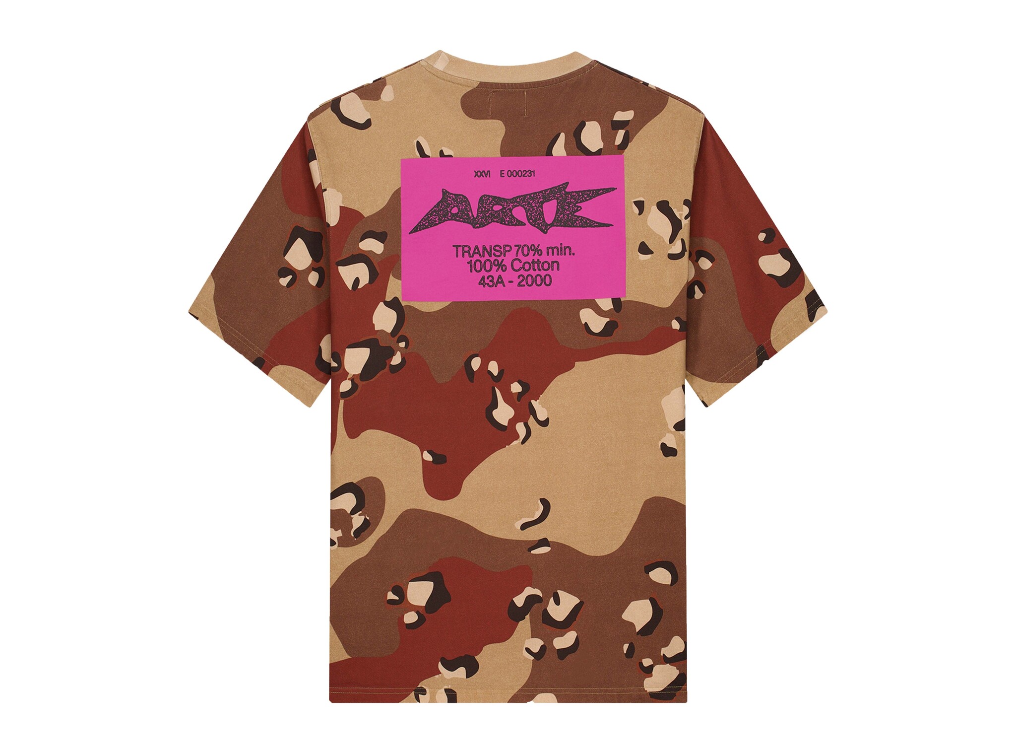 Arte Antwerp Camo Composition T shirt Allover Print AW26 188T