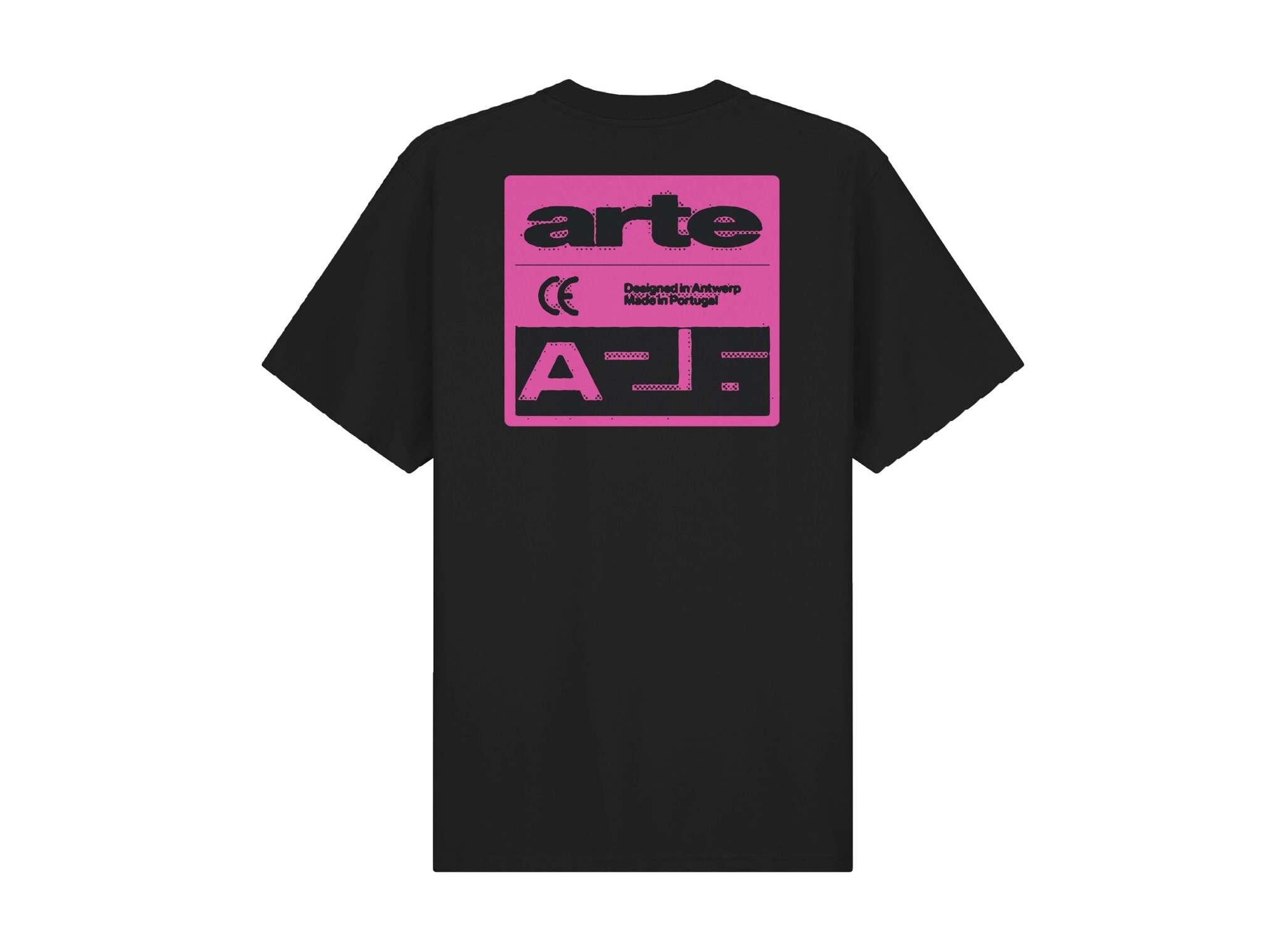 Arte Antwerp Pink Serial T shirt Black AW26 122T