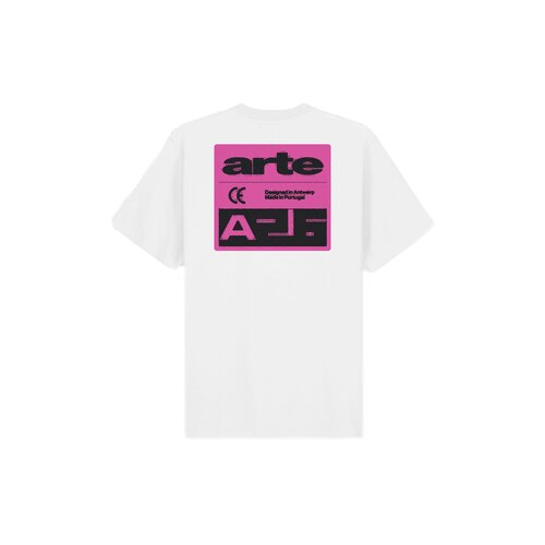 Pink Serial T shirt White AW26 122T