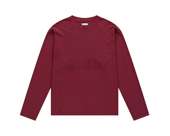 Mesh Aero Patch Longsleeve Bordeaux AW26 026LS Arte Antwerp Mesh Aero Patch Longsleeve Bordeaux AW26 026LS
