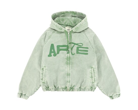 Polyform Canvas Hooded Jacket Green AW26 011J Arte Antwerp Polyform Canvas Hooded Jacket Green AW26 011J