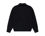 Stencil Zip Cardigan Black AW26 021K Arte Antwerp Stencil Zip Cardigan Black AW26 021K