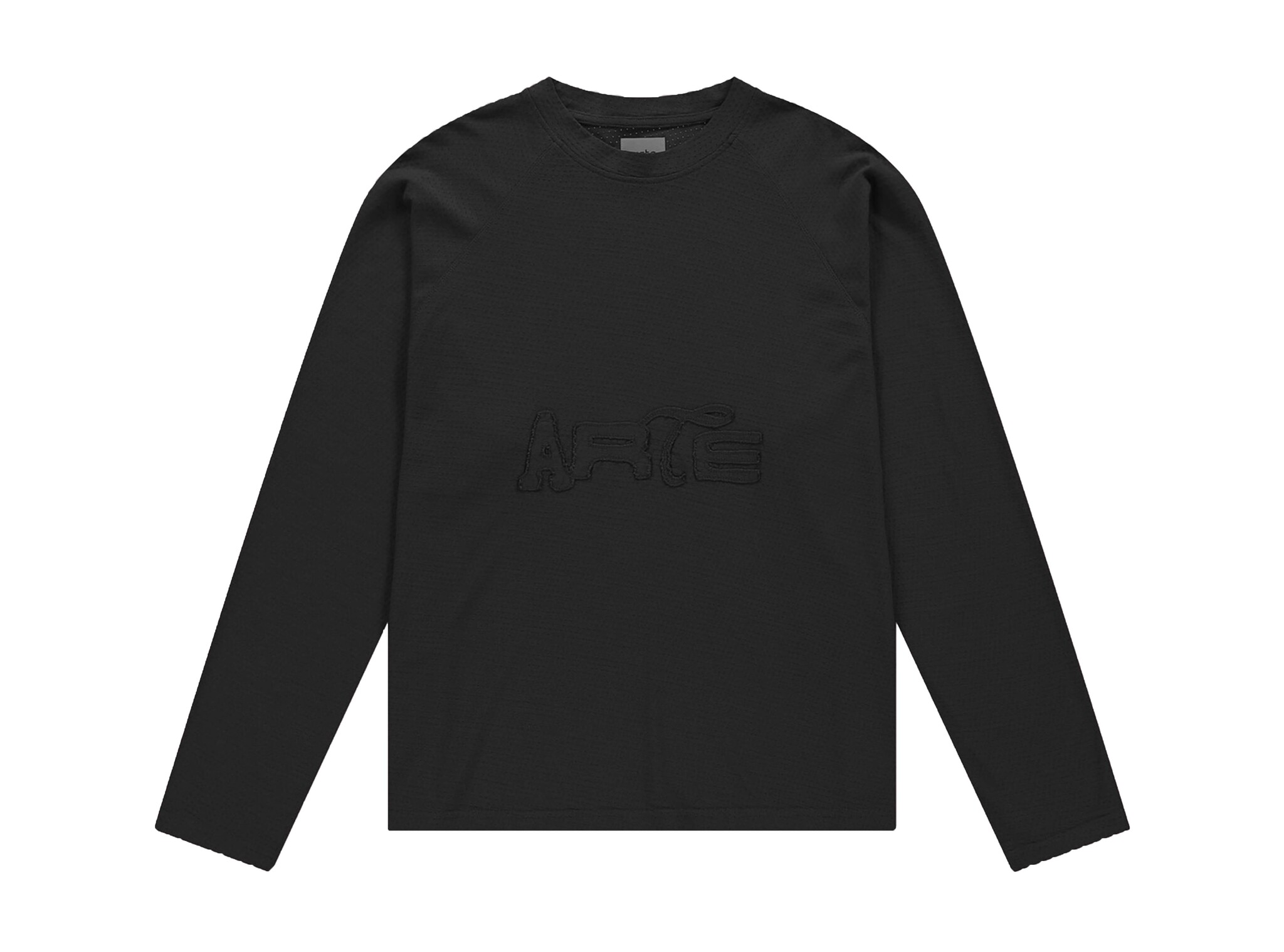 Mesh Aero Patch Longsleeve Black AW26 026LS Arte Antwerp Mesh Aero Patch Longsleeve Black AW26 026LS