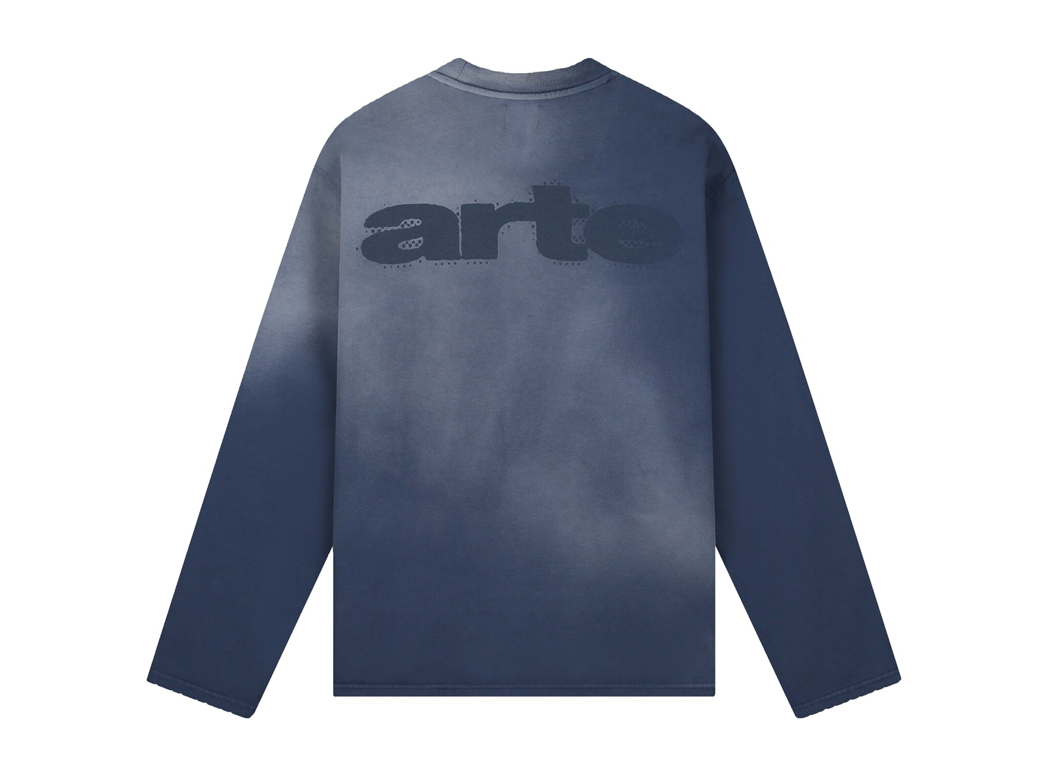 Arte Antwerp Stencil Sunfade Longsleeve Navy AW26 125LS