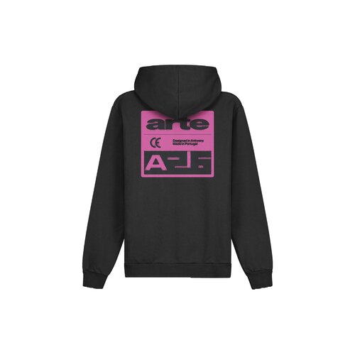 Pink Serial Hoodie Black AW26 123H