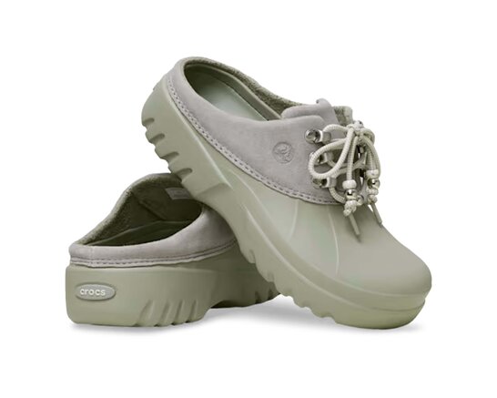Axle Suede Mule Elephant 214137 1LM Crocs Axle Suede Mule Elephant 214137 1LM