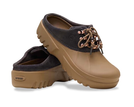 Crocs Axle Suede Mule Sepia Dark Cocoa  214137 2MV