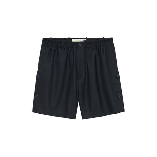 Wool Track Shorts Midnight 2601043001
