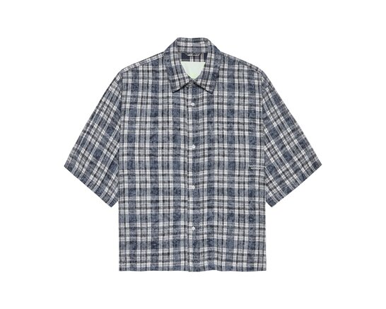 Wijk Shirt Short Sleeves Bleached Check 2601029001 New Amsterdam Surf Association Wijk Shirt Short Sleeves Bleached Check 2601029001
