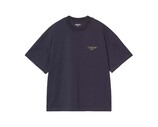 Carhartt WIP SS Signature Script T Shirt Dark Navy Wip Dusty I033828.3Z6.XX.03