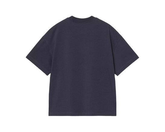 Carhartt WIP SS Signature Script T Shirt Dark Navy Wip Dusty I033828.3Z6.XX.03