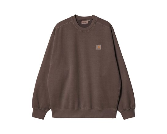 Vista Sweat Tobacco Garment Dyed I029522.47.GD.03 Carhartt WIP Vista Sweat Tobacco Garment Dyed I029522.47.GD.03