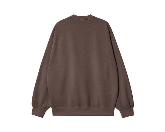 Vista Sweat Tobacco Garment Dyed I029522.47.GD.03 Carhartt WIP Vista Sweat Tobacco Garment Dyed I029522.47.GD.03