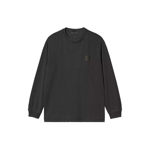 LS Vista T Shirt Black Garment Dyed I030779.89.GD.03