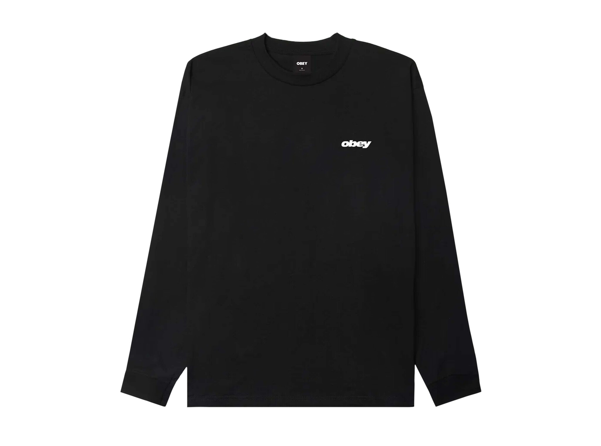 VHS LS T-shirt Vintage Black 1680044E Obey VHS LS T-shirt Vintage Black 1680044E