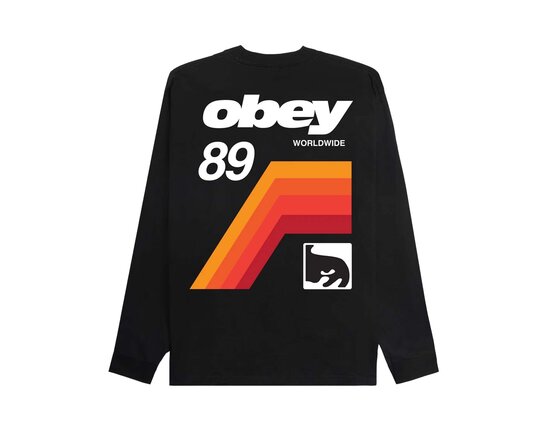 VHS LS T-shirt Vintage Black 1680044E Obey VHS LS T-shirt Vintage Black 1680044E
