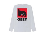 Obey Quarter Eye Icon LS T-shirt Vintage White 168004462E