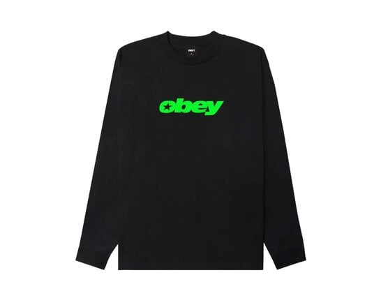 Moody LS T-shirt Pigment True Vintage Black 168004525E Obey Moody LS T-shirt Pigment True Vintage Black 168004525E
