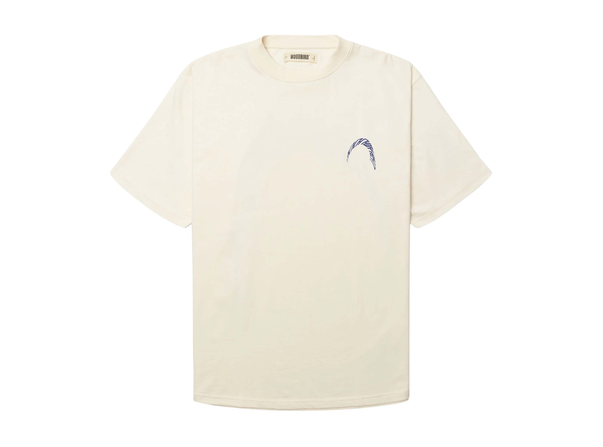 WBBaine Warp Tee Off White Colbalt Blue 2626 416 Woodbird WBBaine Warp Tee Off White Colbalt Blue 2626 416