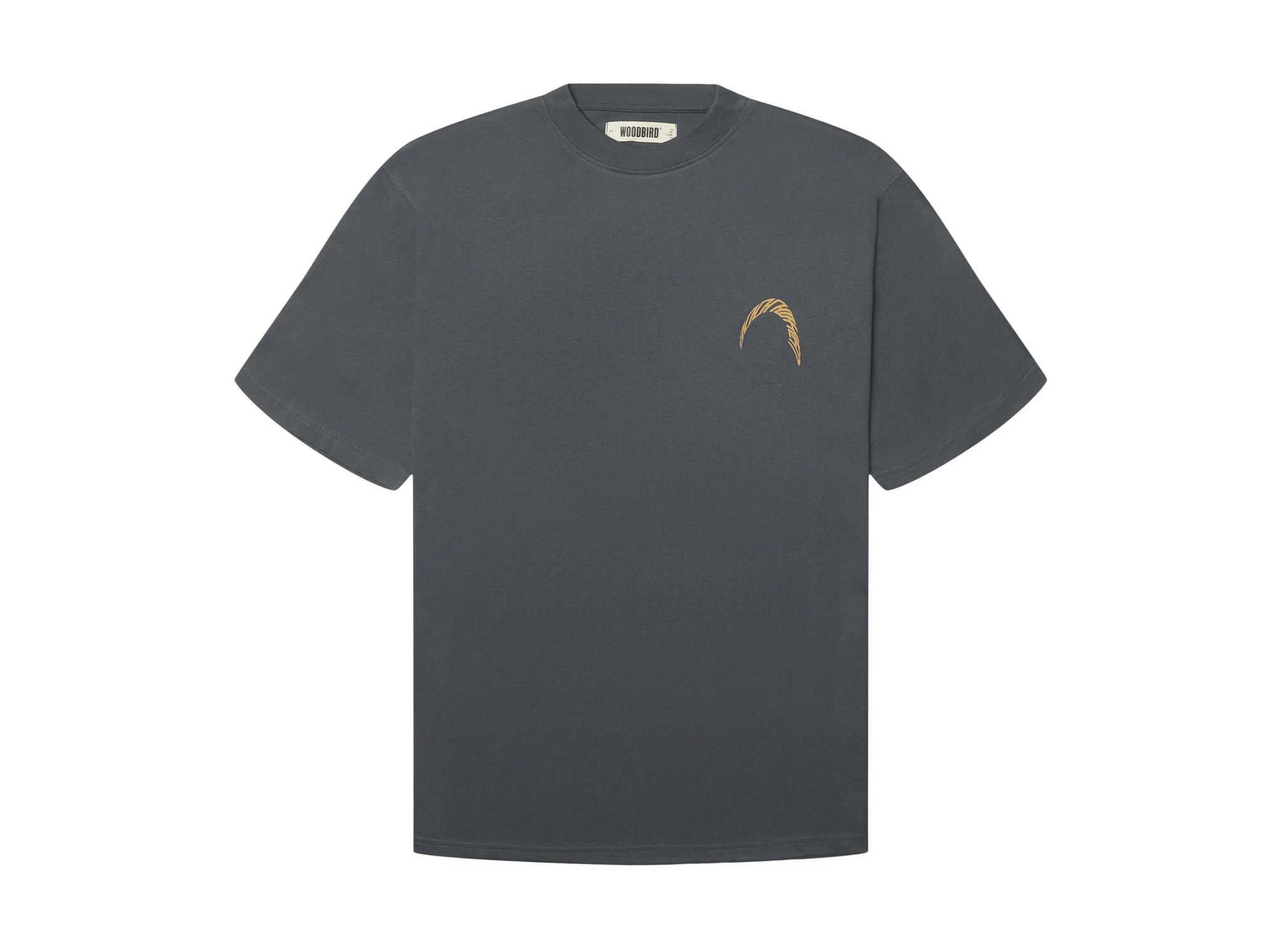 Woodbird WBBaine Warp Tee Slate Blue 2626 416