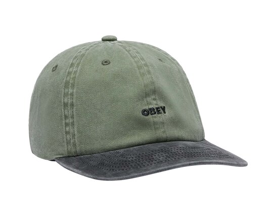Bold 6 Panel SB Pigment Olive Multi 100580446 Obey Bold 6 Panel SB Pigment Olive Multi 100580446