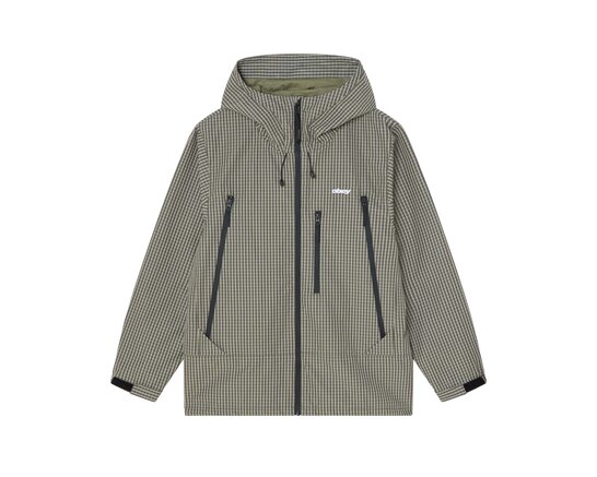 Obey Obsidian Jacket Vetiver Plaid 121800639