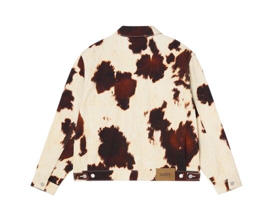Workshop Jacket Cow Print 121800627 Obey Workshop Jacket Cow Print 121800627