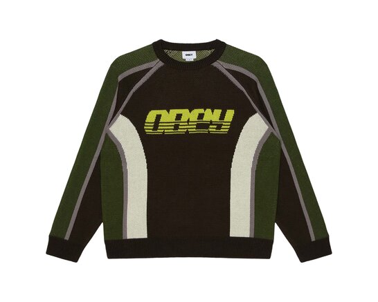 Estadio Sweater Brown Multi 151000129 Obey Estadio Sweater Brown Multi 151000129