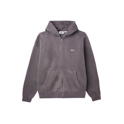 Lowercase Pigment Zip Hood Pigment Black Olive 112460019