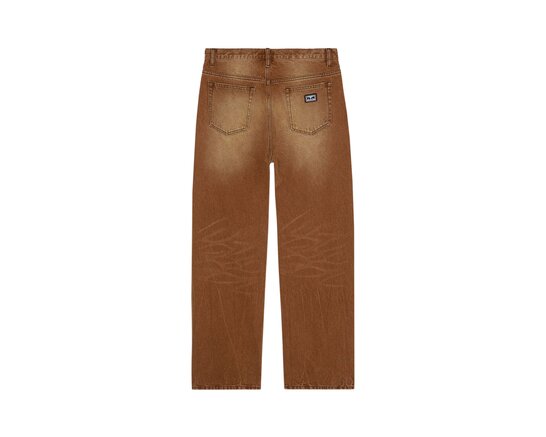 Boxcar Straight Leg Denim Archive Brown 142010119 Obey Boxcar Straight Leg Denim Archive Brown 142010119