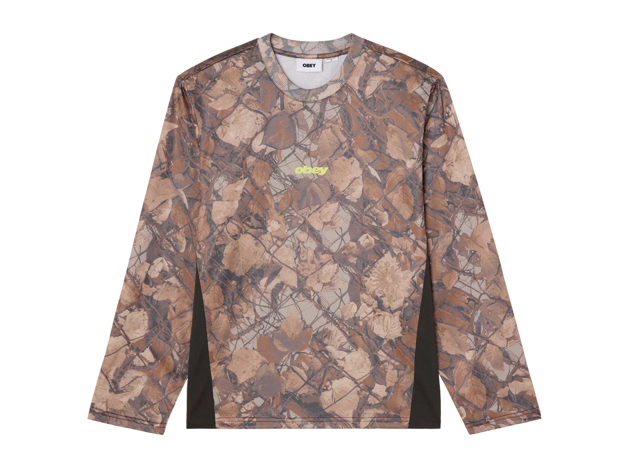 Basecamp Knit LS Shirt Fence Camo Multi 131030151 Obey Basecamp Knit LS Shirt Fence Camo Multi 131030151
