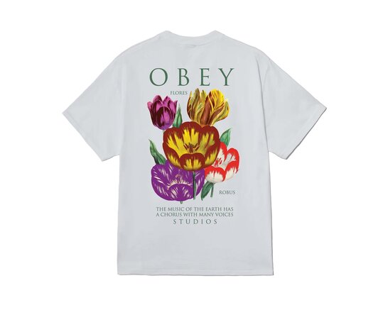 Obey Flores Robus Tee White 165264430