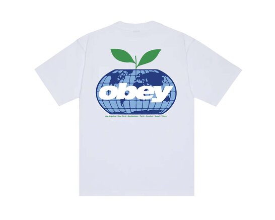 Intercontinental Tee White 168024463 Obey Intercontinental Tee White 168024463
