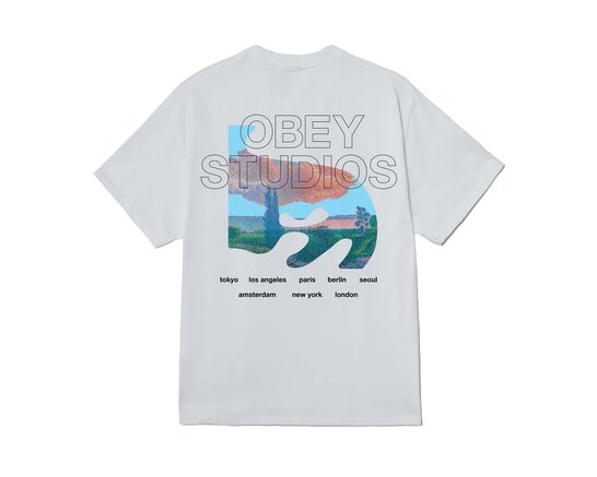 Pastures Tee White 165264436 Obey Pastures Tee White 165264436